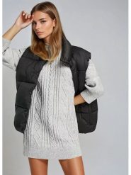 Monki Sukienka dzianinowa w kolorze szarym rozmiar: L. Szare swetry Monki, l, bez wzorów, z dzianiny, bez ramiączek. Za 69.75 zł.