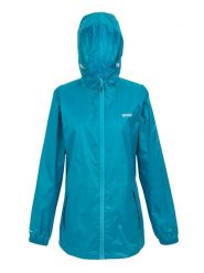 Regatta Kurtka przeciwdeszczowa "Pack It III" w kolorze błękitnym rozmiar: 34. Niebieskie kurtki sportowe Regatta, bez wzorów, bez kaptura, outdoorowe. Za 87.19 zł.