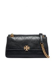 Tory Burch Torebka Charlie Quilted Small Shoulder Bag 185829 Czarny. Czarne torebki klasyczne Tory Burch, bez wzorów, ze skóry, bez dodatków. Za 2,384.00 zł.