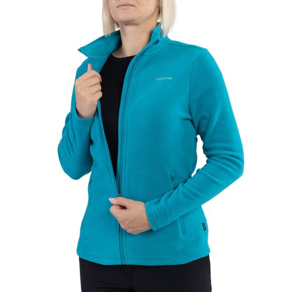 Bluza techniczna damska Viking Tesero Lady, polar. Niebieskie bluzy Viking, xl, bez wzorów, z polaru, bez kaptura. Za 158.39 zł.