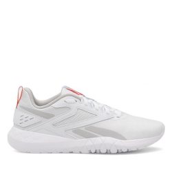 Buty na siłownię Reebok. Białe obuwie sportowe Reebok, bez zapięcia, na fitness i siłownię. Za 249.99 zł.