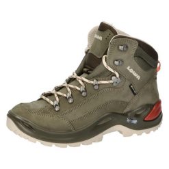 Buty trekkingowe damskie Lowa Renegade Mid Gtx. Zielone trekkingi Lowa, z materiału, za kostkę. Za 761.45 zł.