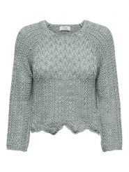 ONLY Sweter w kolorze beżowym rozmiar: L. Brązowe swetry Only, l, bez wzorów, ze splotem, bez ramiączek. Za 70.41 zł.