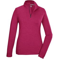 Bluza damska Killtec KSW 97 WMN LS SHRT. Czerwone bluzy Killtec, na zimę, bez wzorów, bez kaptura. W wyprzedaży za 139.64 zł.