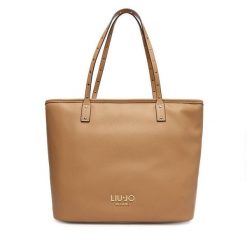 Torebka Liu Jo. Brązowe shopper Liu Jo, bez wzorów, bez dodatków. Za 599.99 zł.