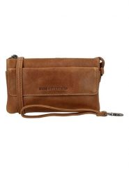 HIDE & STITCHES Skórzana torebka w kolorze jasnobrązowym - 20 x 12 x 4 cm rozmiar: onesize. Brązowe torby na ramię HIDE & STITCHES, bez wzorów, z materiału, na ramię, bez dodatków. Za 173.99 zł.