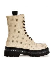 Guess Trapery Joya FL7JYA PEL10 Beżowy. Brązowe trapery i śniegowce Guess, ze skóry. Za 929.99 zł.