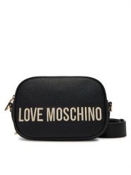 LOVE MOSCHINO Torebka JC4107PP1NLT1000 Czarny. Czarne listonoszki Love Moschino, bez wzorów, ze skóry, bez dodatków. Za 859.99 zł.
