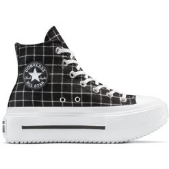 Buty sportowe damskie Converse Chuck Tlr As Lift Double Stack. Czarne obuwie sportowe Converse, bez zapięcia. Za 590.00 zł.