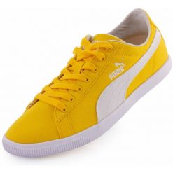 Żółte Buty Sportowe Puma Glyde dla Kobiet - Komfort i Styl. Żółte obuwie sportowe Puma, bez zapięcia. Za 198.99 zł.