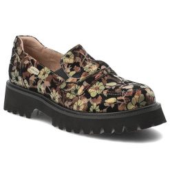 Brązowe Półbuty Laura Vita Eleganckie Wzorzyste Mokasyny Damskie. Brązowe mokasyny Laura Vita, bez wzorów, bez obcasa. Za 373.99 zł.