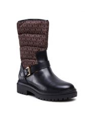 MICHAEL Michael Kors Botki Layton Bootie 40F2LTFE5Y Czarny. Czarne botki MICHAEL Michael Kors, bez wzorów, ze skóry, bez obcasa, na płaskiej podeszwie, bez zapięcia. Za 1,549.00 zł.