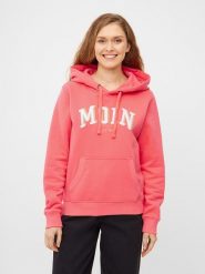 Derbe Bluza w kolorze łososiowym rozmiar: M. Różowe bluzy Derbe, m, bez wzorów, z bawełny, z kapturem. Za 174.43 zł.