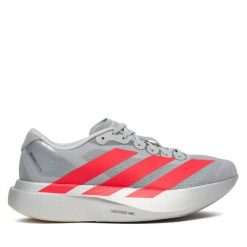 Buty do biegania adidas. Szare obuwie sportowe Adidas, bez zapięcia, do biegania. Za 649.99 zł.