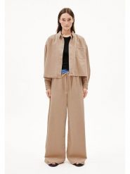 Armedangels Spodnie "Kelaani" w kolorze jasnobrązowym rozmiar: S. Brązowe spodnie materiałowe ARMEDANGELS, s, bez wzorów, z bawełny, z podwyższonym stanem. Za 243.27 zł.