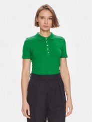 Tommy Hilfiger Polo 1985 WW0WW37823 Zielony Slim Fit. Zielone koszulki polo TOMMY HILFIGER, xs, bez wzorów, z bawełny, bez kołnierzyka, bez ramiączek. Za 219.99 zł.