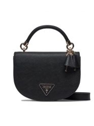 Torebka Guess. Czarne listonoszki Guess, z aplikacjami, bez dodatków. Za 364.99 zł.