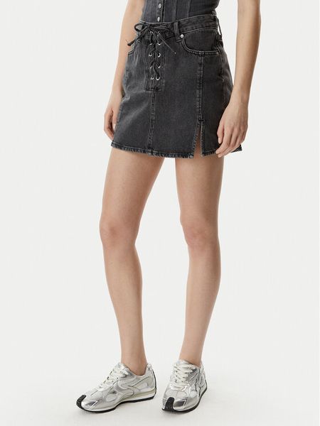Karl Lagerfeld Jeans Spódnica jeansowa B2W12021 Czarny Regular Fit. Czarne spódnice Karl Lagerfeld Jeans, s, bez wzorów, z bawełny. Za 326.99 zł.
