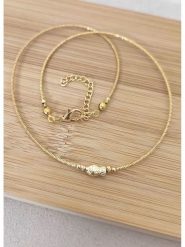 La Asena Pozłacany naszyjnik - dł. 42 cm rozmiar: onesize. Żółte naszyjniki La Asena, pozłacane. Za 39.99 zł.