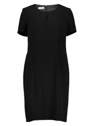 TAIFUN Sukienka w kolorze czarnym rozmiar: 44. Czarne sukienki Taifun, bez wzorów, bez kołnierzyka, bez ramiączek, midi. Za 236.05 zł.