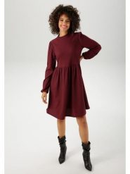 Aniston Sukienka w kolorze bordowym rozmiar: 42. Czerwone sukienki Aniston, bez wzorów, bez kołnierzyka, bez ramiączek, mini. Za 82.99 zł.
