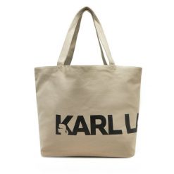 Torebka KARL LAGERFELD. Brązowe shopper KARL LAGERFELD, bez wzorów, bez dodatków. Za 379.99 zł.