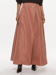 Pinko Spódnica trapezowa 100543 Y3LE Brązowy Regular Fit. Brązowe spódnice Pinko, bez wzorów, z syntetyku, trapezowe. Za 619.99 zł.