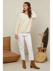 Soft Cashmere Sweter w kolorze beżowym rozmiar: 38/40. Brązowe swetry Soft Cashmere, bez wzorów, z kaszmiru, bez ramiączek. Za 104.99 zł.