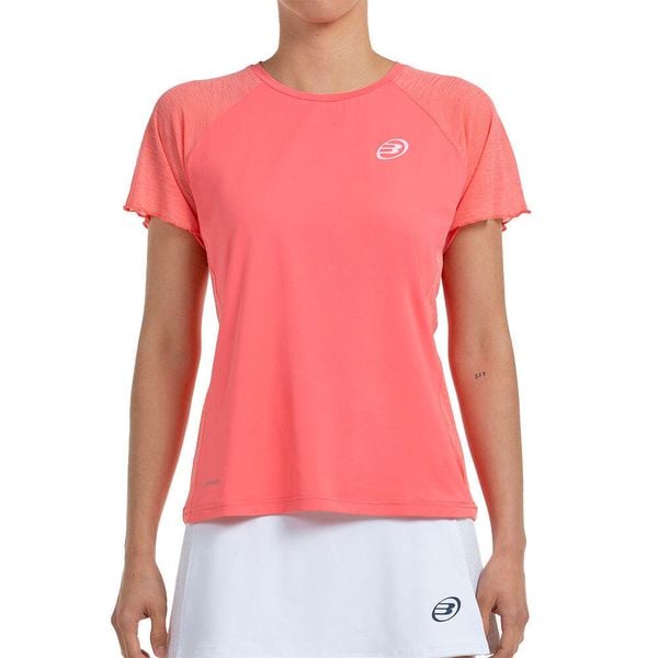 Short Sleeve T-shirt Bullpadel Dedale Woman. Czerwone t-shirty bullpadel, bez wzorów, bez kołnierzyka, bez ramiączek. W wyprzedaży za 155.20 zł.