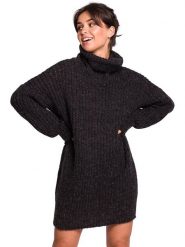 Be Wear Golf w kolorze antracytowym rozmiar: S/M. Czarne golfy Be Wear, m, bez wzorów, z wełny, bez ramiączek. Za 199.45 zł.