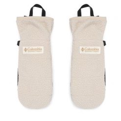 Rękawiczki Columbia. Brązowe rękawiczki Columbia, bez wzorów, z dzianiny. Za 199.99 zł.