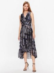 DKNY Sukienka koktajlowa DD3E6991 Czarny Regular Fit. Czarne sukienki DKNY, bez wzorów, z syntetyku, wizytowe, bez kołnierzyka, bez ramiączek. Za 399.99 zł.