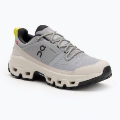 Buty damskie On Cloudrock Low Waterproof. Szare trekkingi On, z gumy, trekkingowe. Za 831.35 zł.