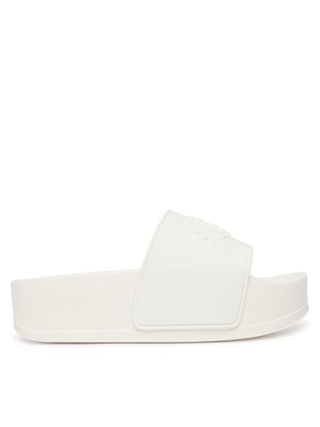 Liu Jo Klapki Mykonos 01 BA6077 EX028 Biały. Białe klapki Liu Jo, bez wzorów, z syntetyku, bez obcasa. Za 279.99 zł.