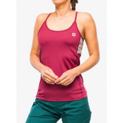 Top wspinaczkowy damski Ocun Arista Top. Czerwone topy Ocun, bez wzorów, bez kołnierzyka, bez ramiączek. Za 114.99 zł.