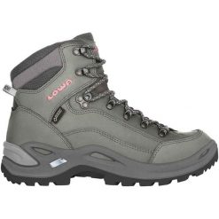 Buty trekkingowe damskie Lowa Renegade Mid Gtx. Szare trekkingi Lowa, z materiału, za kostkę, trekkingowe. Za 786.30 zł.