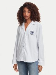 Tommy Hilfiger Koszula UW0UW05764 Niebieski jasny Regular Fit. Niebieskie koszule TOMMY HILFIGER, s, bez wzorów, z bawełny, bez kołnierzyka, bez ramiączek. Za 249.99 zł.