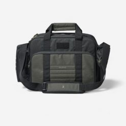 Torba S dla strzelców sportowych. Czarne torby na ramię SOLOGNAC, bez wzorów, z materiału, eleganckie, na ramię, duże, bez dodatków. Za 129.99 zł.