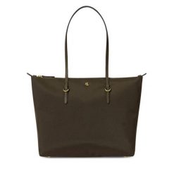 Torebka LAUREN RALPH LAUREN. Zielone shopper Lauren Ralph Lauren, bez wzorów, bez dodatków. Za 639.99 zł.