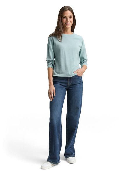 Tom Tailor Bluzka w kolorze turkusowym rozmiar: XXL. Niebieskie bluzki Tom Tailor, xxl, bez wzorów, bez kołnierzyka, bez ramiączek. Za 85.95 zł.