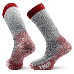 Skarpety sportowe z merino pełna amortyzacja Teko ecoTREK Heavy Full Cushion 4.0. Brązowe skarpety TEKO, bez wzorów. Za 95.00 zł.