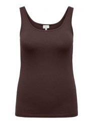 ONLY Carmakoma Top w kolorze brązowym rozmiar: XL-54. Brązowe topy Only Carmakoma, xl, bez wzorów, bez kołnierzyka, bez ramiączek. Za 50.45 zł.