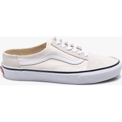 Vans - Tenisówki. Białe trampki Vans, bez wzorów, z gumy, bez zapięcia. W wyprzedaży za 159.90 zł.
