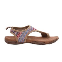 Sandały Plażowe Damskie. Brązowe sandały Trespass, bez wzorów, sportowe, bez obcasa, bez zapięcia. Za 155.99 zł.