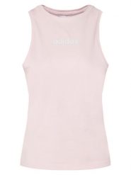 Adidas Top Essentials Linear JC5797 Różowy Slim Fit. Czerwone topy Adidas, s, bez wzorów, z bawełny, bez kołnierzyka, bez ramiączek. Za 59.99 zł.