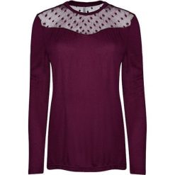 ONLY Kirsty LS Mix Top Box Jrs Purple Potion Dots (rozmiar XS). Fioletowe topy Only, xs, bez wzorów, bez kołnierzyka, bez ramiączek. W wyprzedaży za 49.00 zł.