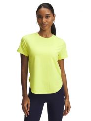 Under Armour Koszulka sportowa w kolorze zielonym rozmiar: S. Zielone koszulki sportowe Under Armour, bez wzorów, z materiału, bez ramiączek, outdoorowe. Za 132.05 zł.
