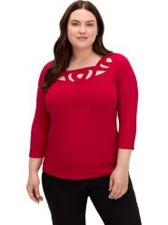 WITT WEIDEN Bluzka w kolorze czerwonym rozmiar: 46. Czerwone bluzki WITT WEIDEN, bez wzorów, bez kołnierzyka, bez ramiączek. Za 39.99 zł.