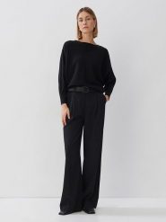 Someday Sweter w kolorze czarnym rozmiar: 38. Czarne swetry someday., bez wzorów, bez ramiączek. Za 175.67 zł.
