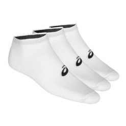 Skarpetki sportowe dla dorosłych Asics 3PPK Ped Sock. Białe skarpety Asics, bez wzorów, z bawełny. Za 43.00 zł.